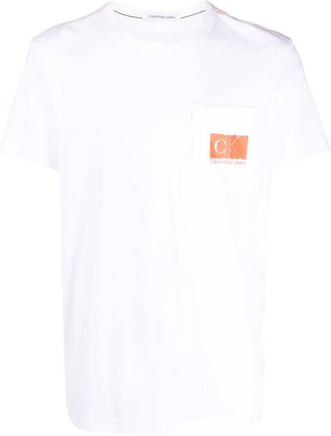 Calvin Klein Jeans T-shirt met logo Wit