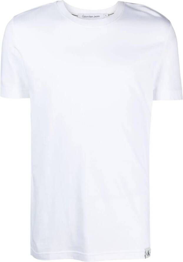 Calvin Klein Jeans T-shirt met logopatch Wit