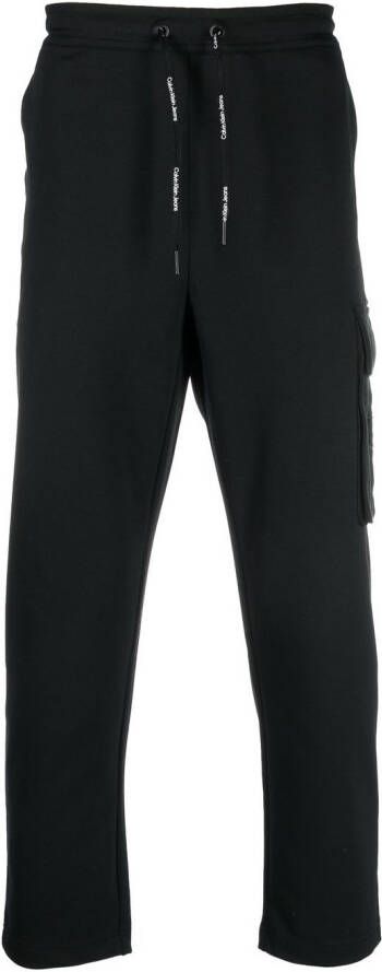 Calvin Klein Jeans Trainingsbroek met logopatch Zwart