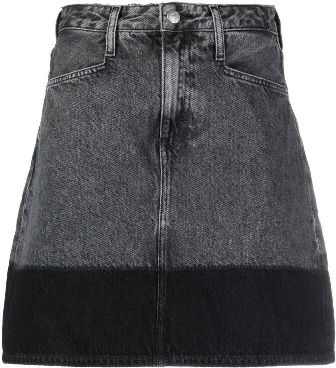 Calvin Klein Jeans Tweekleurige mini-rok Zwart