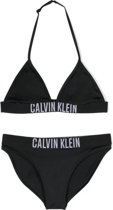 Calvin Klein Kids Bikini met logoband Zwart