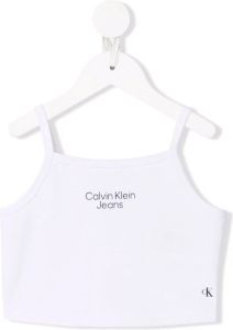 Calvin Klein Kids Cropped hemd Wit