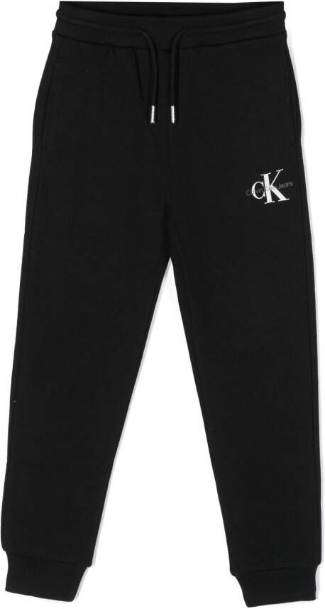 Calvin Klein Kids Trainingsbroek met logoprint Zwart