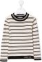 Calvin Klein Kids Gestreept T-shirt Beige - Thumbnail 1