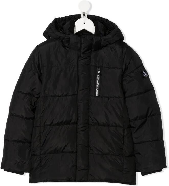 Calvin Klein Kids Gewatteerd jack Zwart
