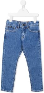 Calvin Klein Kids Jeans met toelopende pijpen Blauw