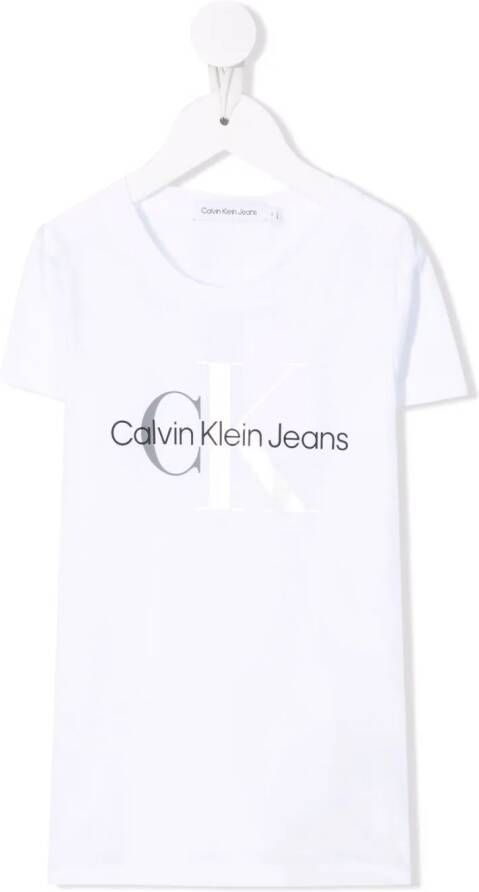 Calvin Klein Kids Jersey T-shirt Wit