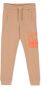 Calvin Klein Kids Trainingsbroek met logoprint en trekkoord Beige - Thumbnail 1