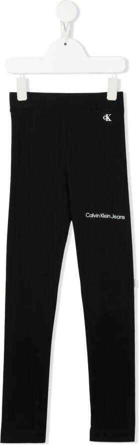 Calvin Klein Kids Legging met logoprint Zwart