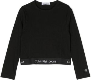 Calvin Klein Kids T-shirt met logo Zwart