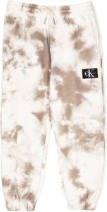 Calvin Klein Kids logo-patch bleached track pants Bruin