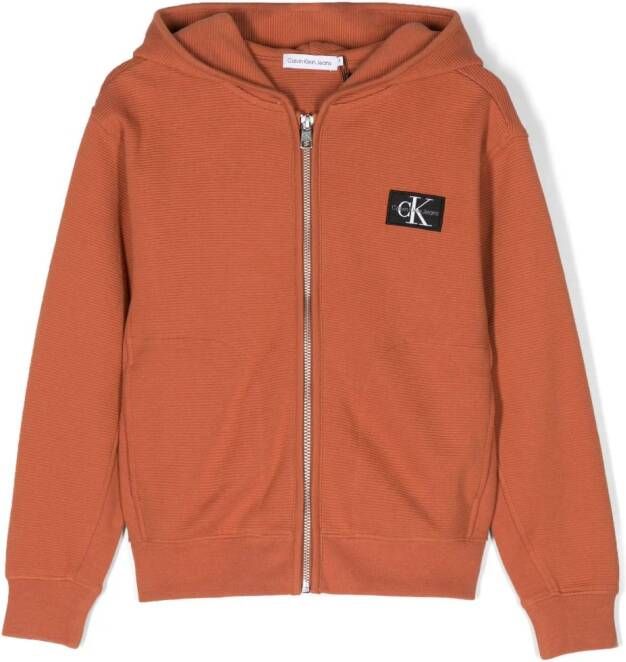 Calvin Klein Kids Jack met capuchon Oranje
