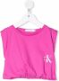 Calvin Klein Kids T-shirt met logoprint Roze - Thumbnail 1