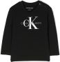 Calvin Klein Kids Sweater met logoprint Zwart - Thumbnail 1