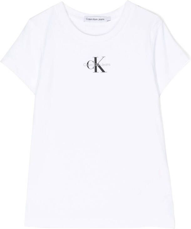 Calvin Klein Kids T-shirt met logoprint Wit