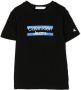 Calvin Klein Kids T-shirt met logoprint Zwart - Thumbnail 1