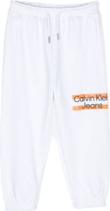 Calvin Klein Kids Trainingsbroek met logoprint Wit