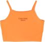 Calvin Klein Kids Tanktop met logoprint Oranje - Thumbnail 1