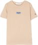 Calvin Klein Kids T-shirt met logoprint Beige - Thumbnail 1