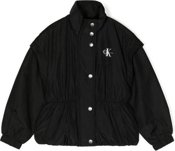Calvin Klein Kids Jack met drukknoopsluiting Zwart
