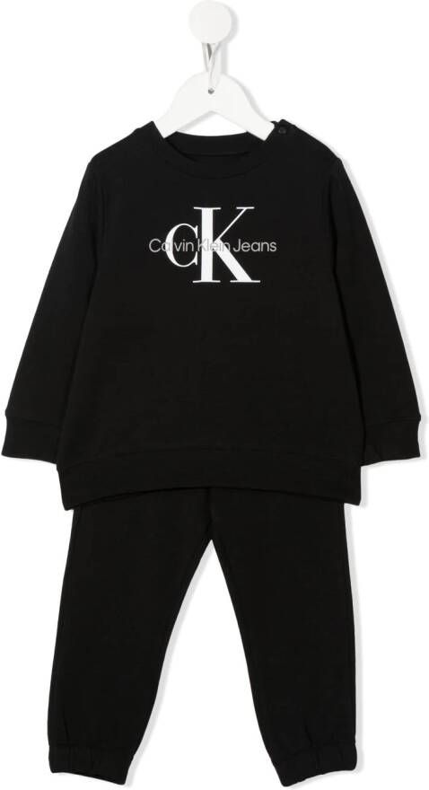 Calvin Klein Kids Trainingspak met logoprint Zwart