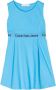 Calvin Klein Kids Jurk met logo-afwerking Blauw - Thumbnail 1