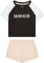 Calvin Klein Kids Pyjamashorts met logoprint Beige - Thumbnail 1