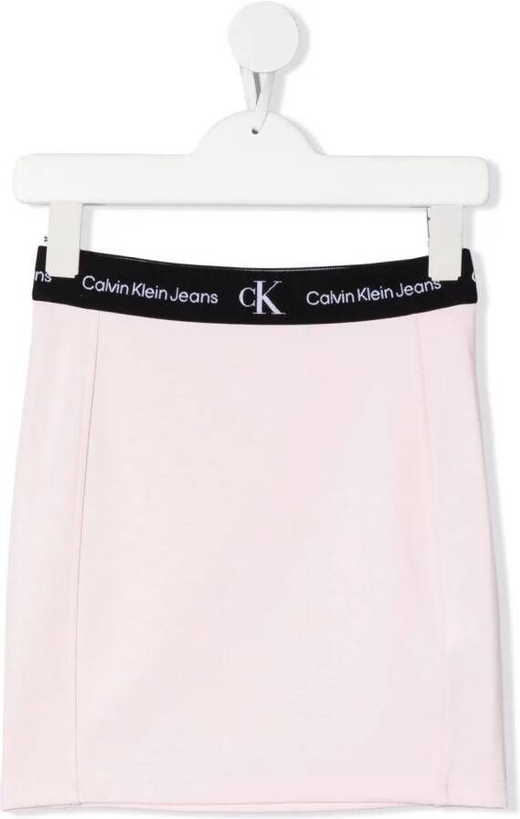 Calvin Klein Kids Rok met logoband Roze