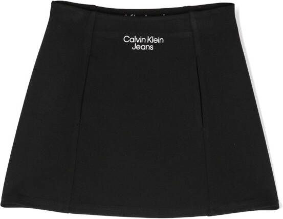 Calvin Klein Kids Rok met logoprint Zwart
