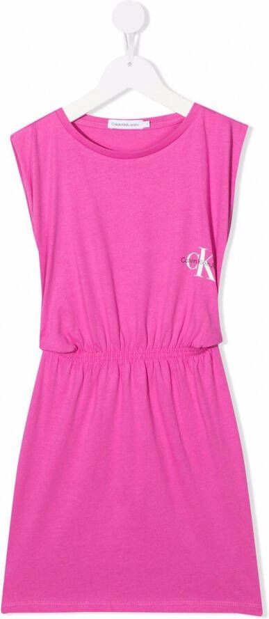 Calvin Klein Kids Mouwloze jurk Roze