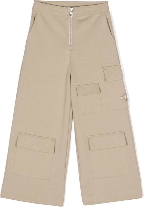 Calvin Klein Kids Straight broek Beige