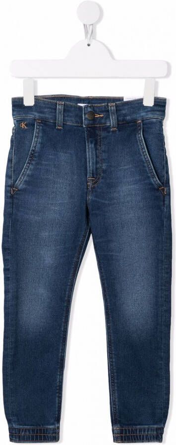 Calvin Klein Kids Straight broek Blauw