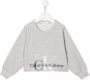 Calvin Klein Kids Sweater met logoprint Grijs - Thumbnail 1