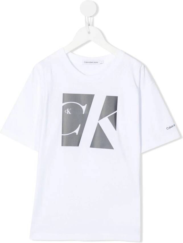 Calvin Klein Kids T-shirt met logo Wit
