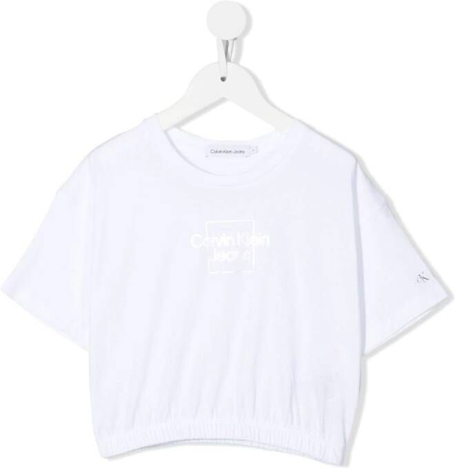 Calvin Klein Kids T-shirt met logo Wit