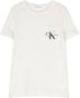 Calvin Klein Kids T-shirt met logoprint Beige - Thumbnail 1