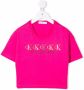 Calvin Klein Kids T-shirt met logoprint Roze - Thumbnail 1