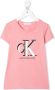 Calvin Klein Kids T-shirt met logoprint Roze - Thumbnail 1