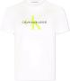 Calvin Klein Kids T-shirt met logoprint Wit - Thumbnail 1