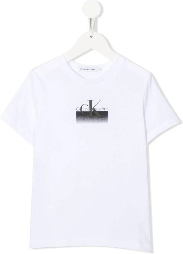 Calvin Klein Kids T-shirt met logoprint Wit