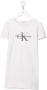 Calvin Klein Kids T-shirtjurk met logoprint Beige - Thumbnail 1