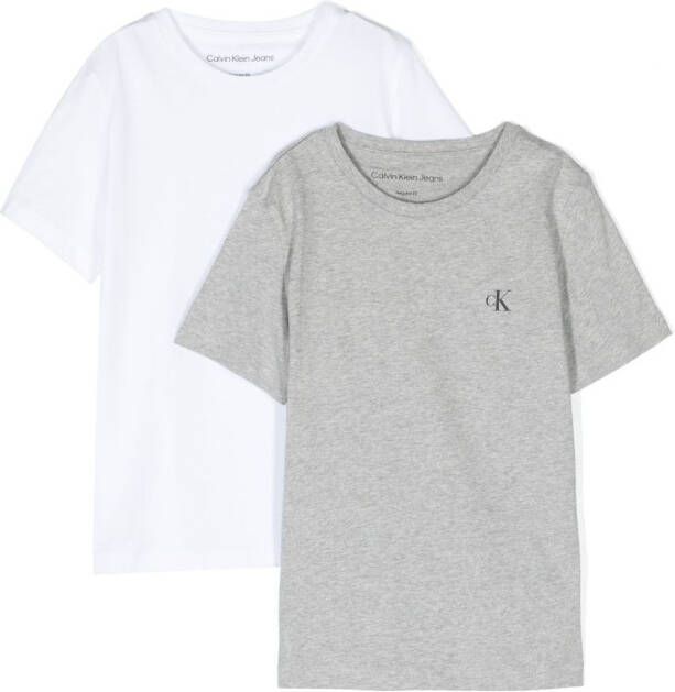 Calvin Klein Kids T-shirts met logoprint Grijs