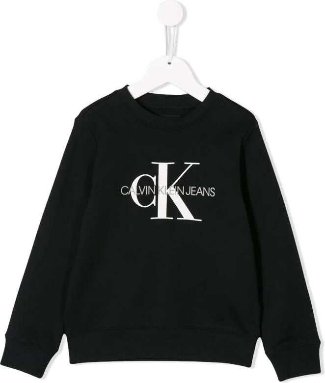 Calvin Klein Kids Trui met logo Zwart