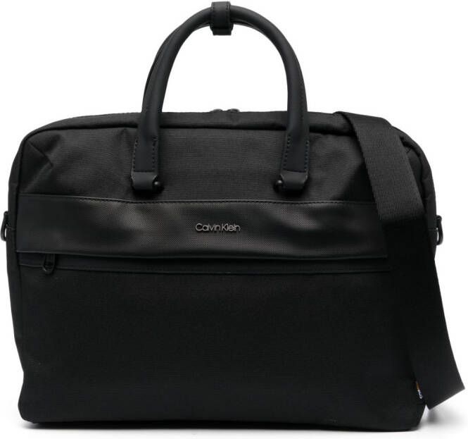 Calvin Klein Laptoptas met logodetail Zwart