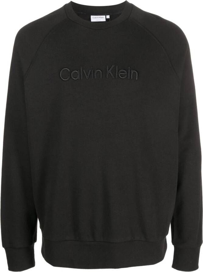 Calvin Klein Sweater met geborduurd logo Zwart