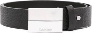 Calvin Klein Gespriem met gegraveerd logo Zwart