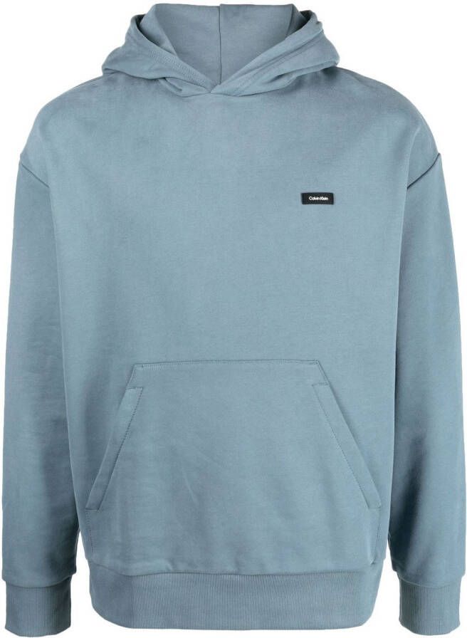 Calvin Klein Hoodie met logopatch Blauw