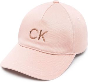 Calvin Klein logo-plaque baseball cap Roze