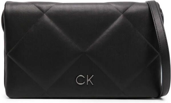 Calvin Klein Crossbodytas met logoplakkaat Zwart