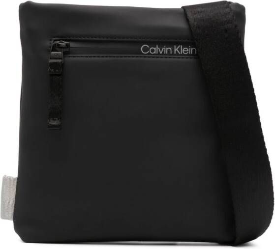 Calvin Klein Crossbodytas met logoprint Zwart